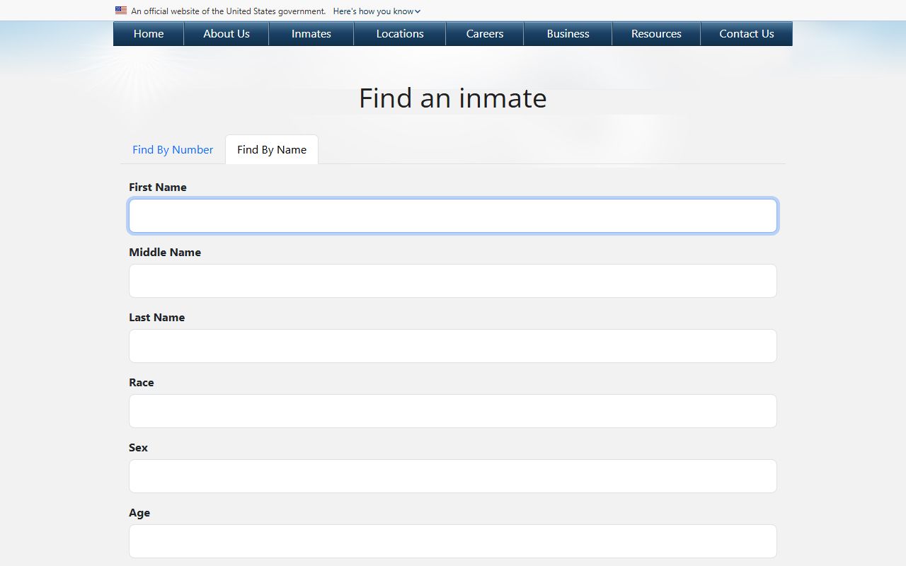 Garvin County jail mugshots federal BOP name search limits